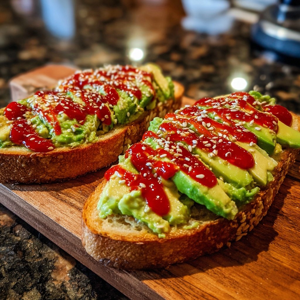 Spicy Sriracha Avocado Toast