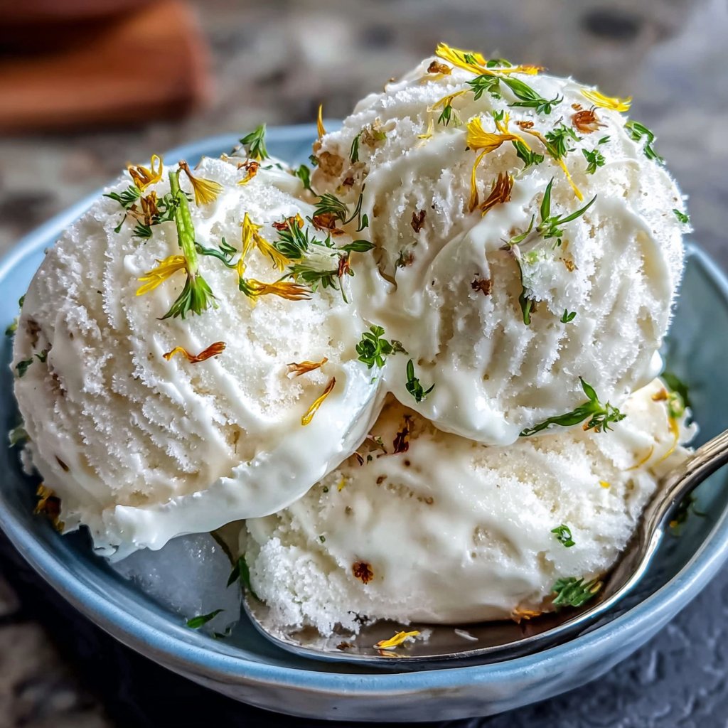 Dandelion and Lemon Sorbet