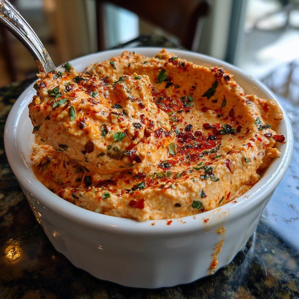 Roasted Red Pepper Salmon Dip