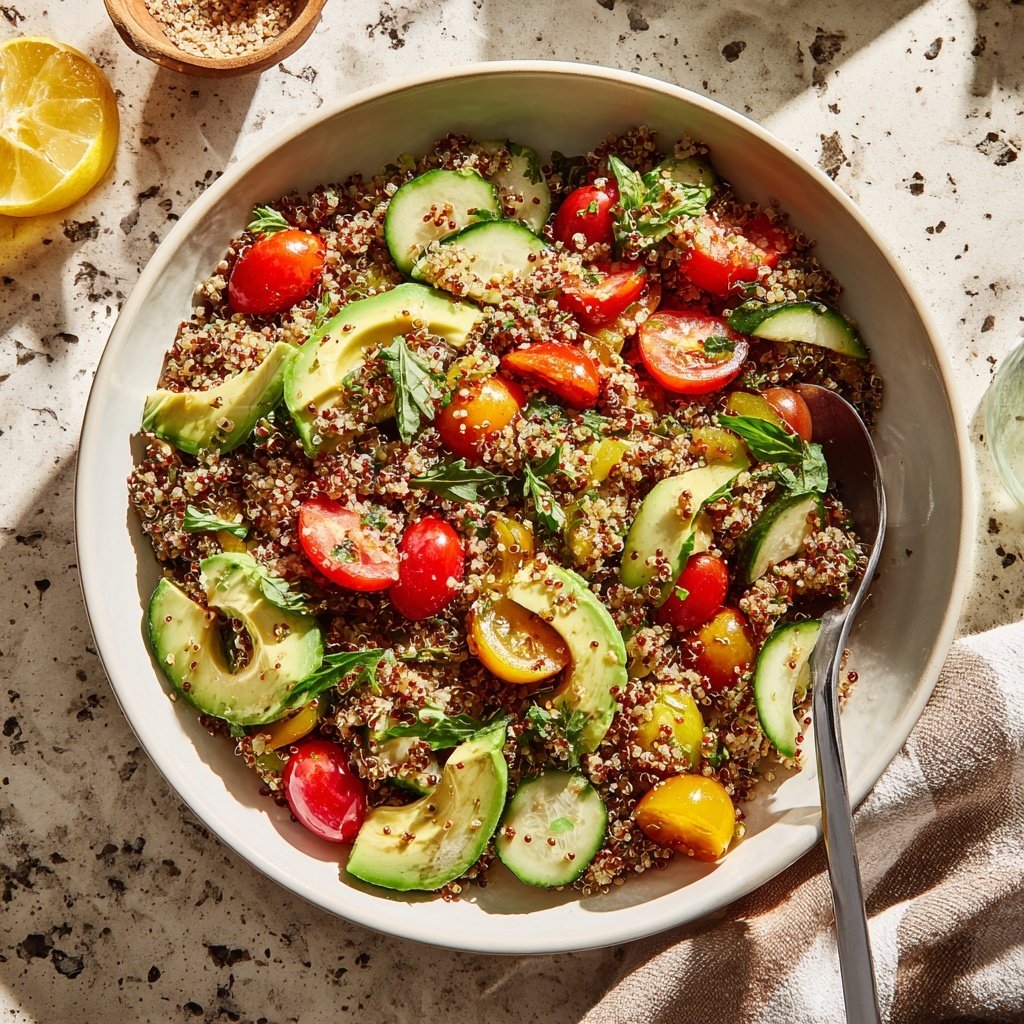 Healthy Avocado Quinoa Salad