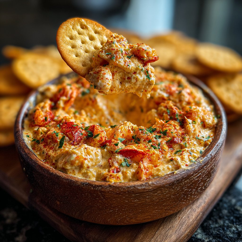 Crawfish Dip with Crackers